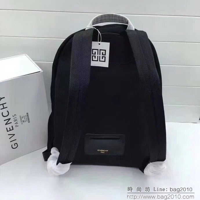 GlVENCHY紀梵希 2019年新款 爆款 帆布背包 配頭層牛皮 織帶＋兩顆小金屬五角星 休閒雙肩包 潮人必備款  tsg1213